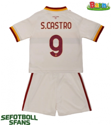 AS Roma Santiago Castro #9 Bortaställ Barn 2026-27 Kortärmad (+ Korta byxor)